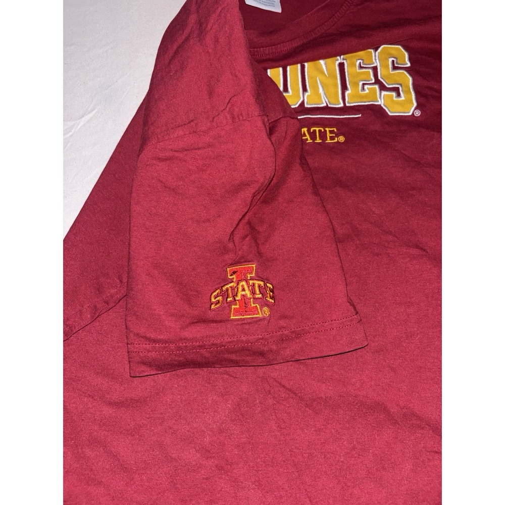Iowa State University Cyclones T-Shirt Embroidered Champion 100% Cotton Size L - Picture 6 of 11